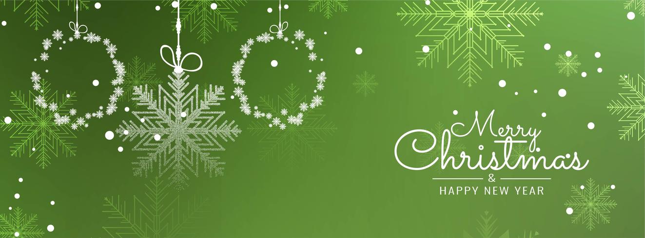 Abstract decorative Merry Christmas banner template 286731 Vector Art ...