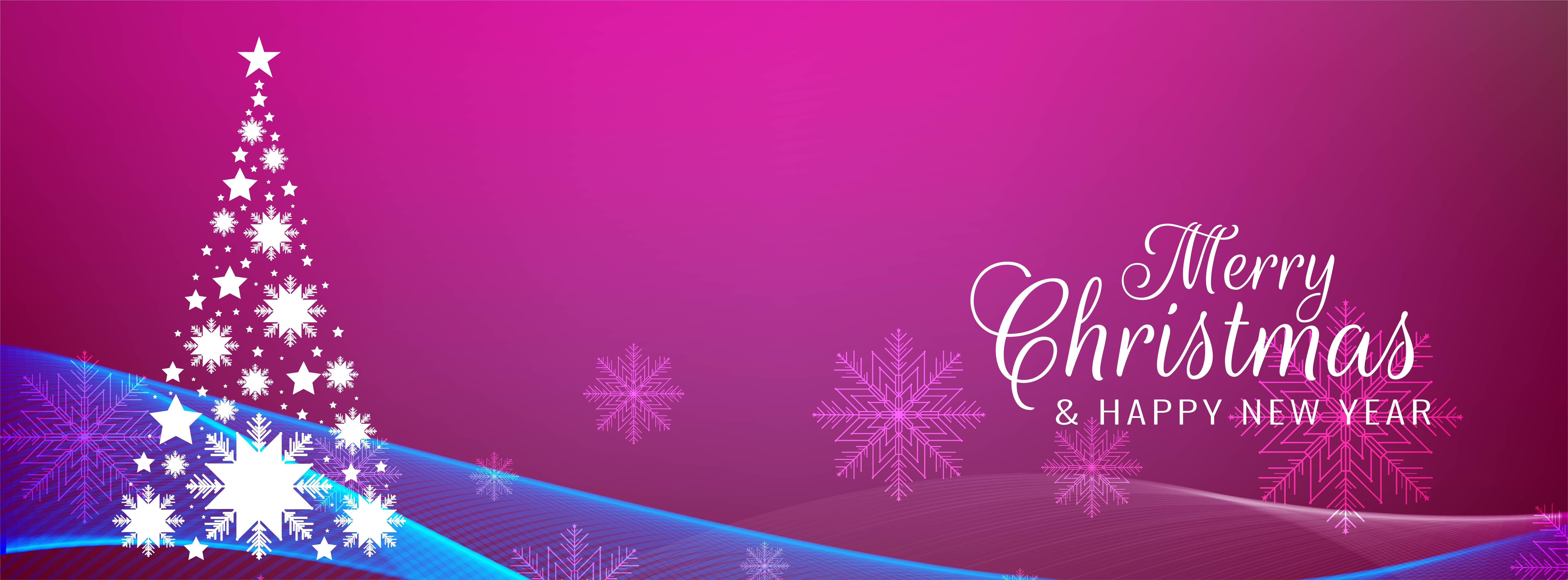 Merry Christmas Stylish Pink Banner Template 286732 Vector Art At Vecteezy