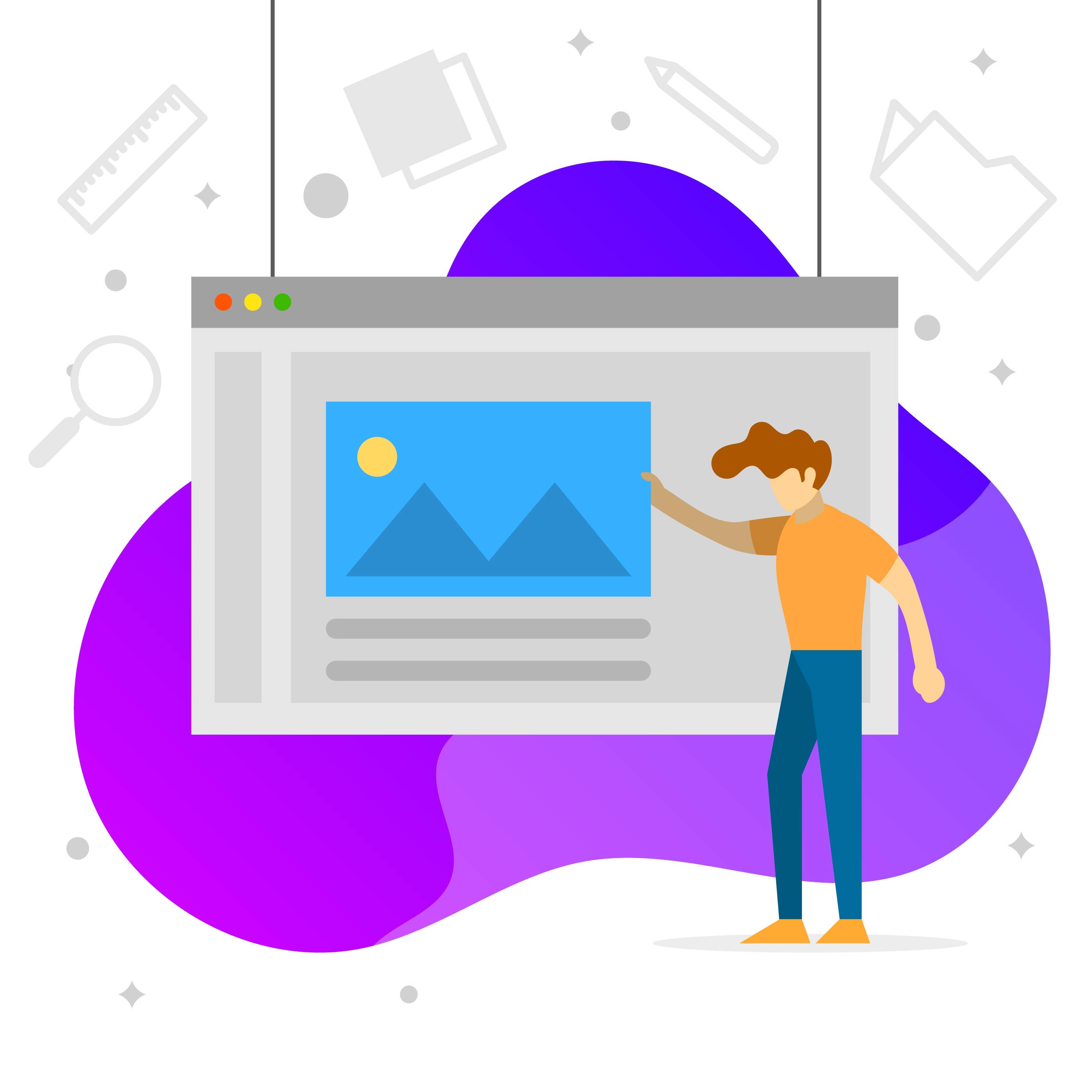 Download Flat Graphic Design Software Development Vector ...
