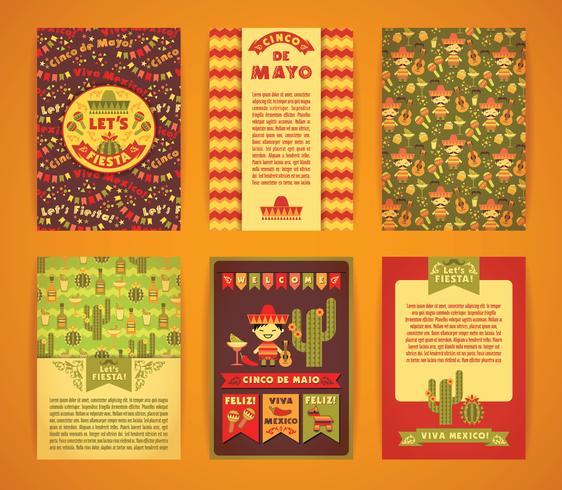 Cinco de Mayo. Gran conjunto de plantillas vectoriales. vector