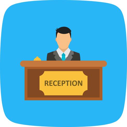 Icono de vector de recepción