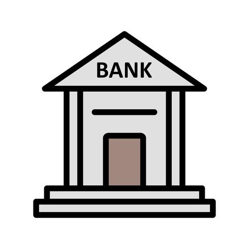 Icono de vector de banco