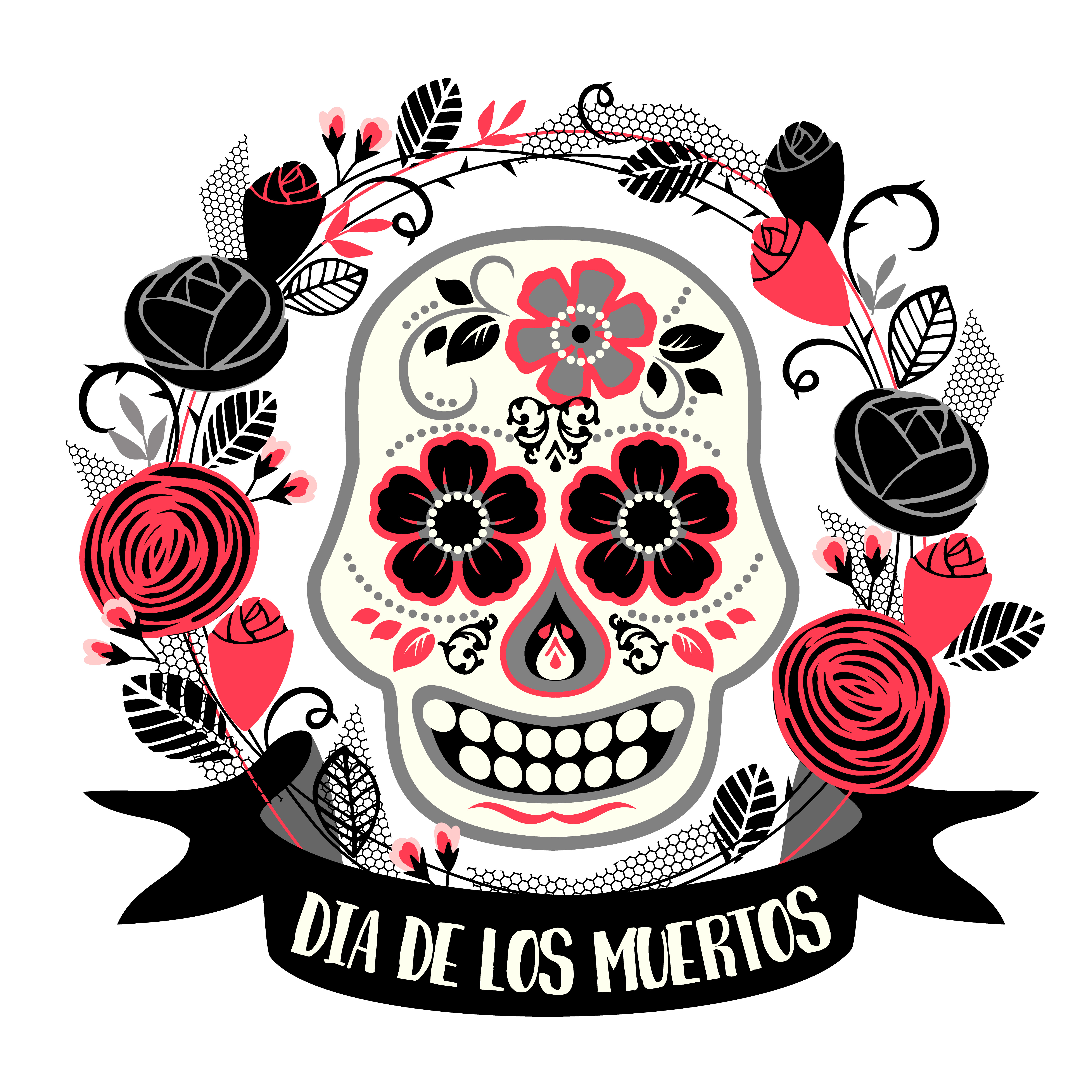 Download Dia de los muertos. Day of The Dead. Vector design element ...