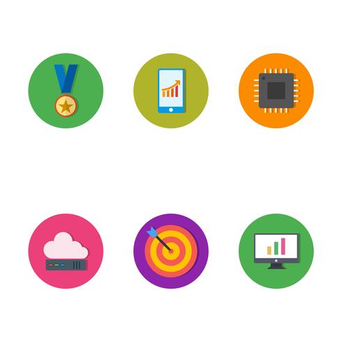 Set of Vector SEO Search Engine Optimization Icons