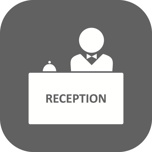 Icono de vector de recepción