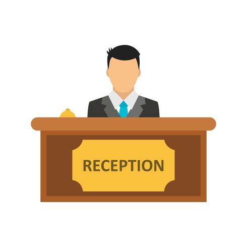 Icono de vector de recepción