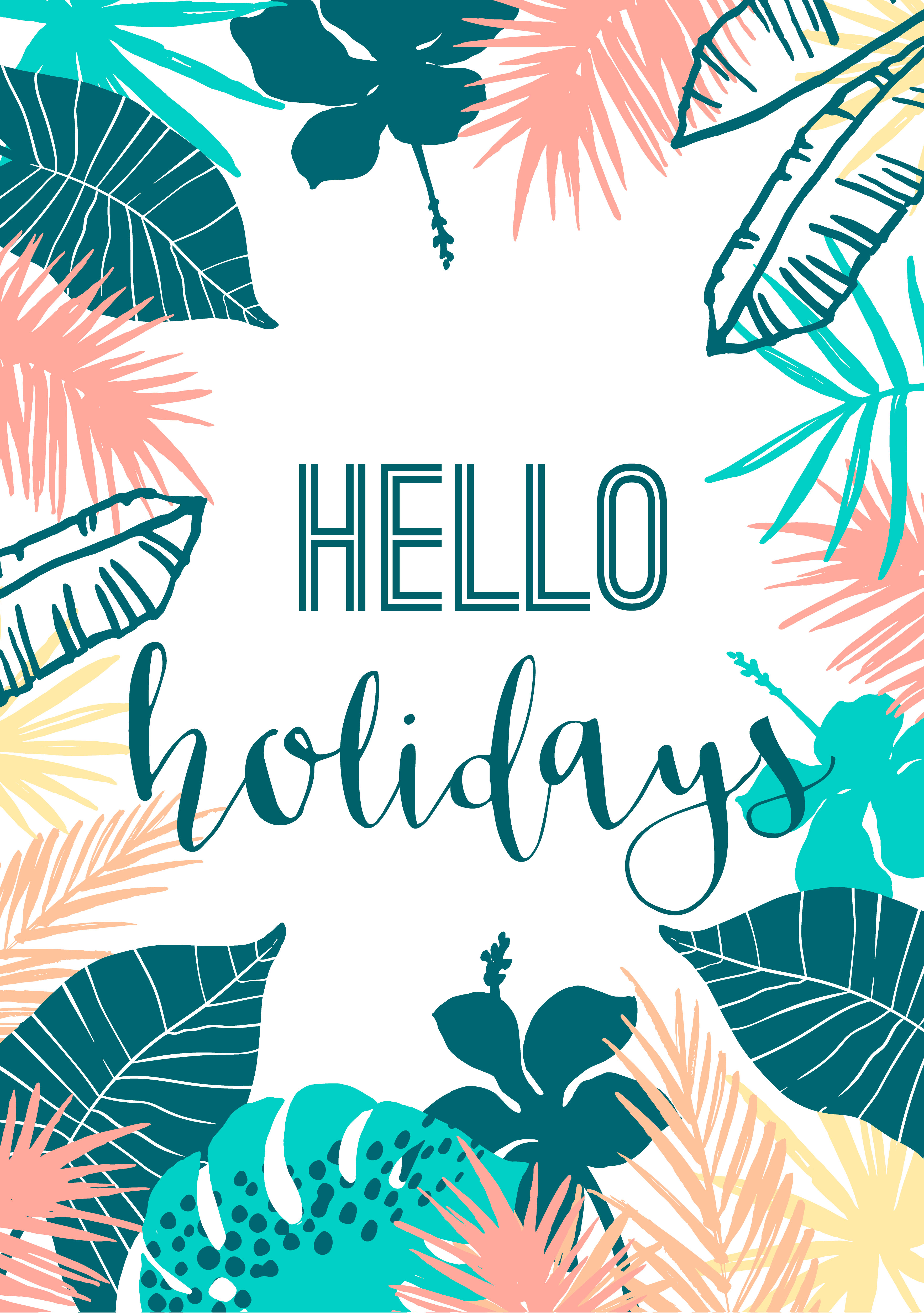 Download Summer tropical design. Vector template. Design element. - Download Free Vectors, Clipart ...