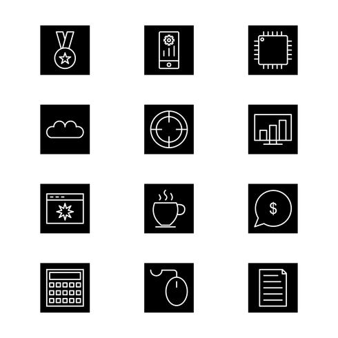 Set of Vector SEO Search Engine Optimization Icons