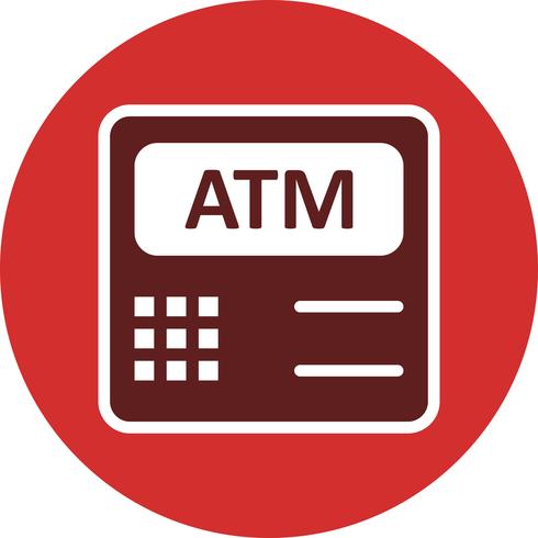Atm Machine Vector Icon Vector Art At Vecteezy
