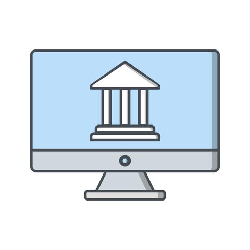 Internet Banking Vector Icon 