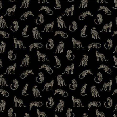 Seamless pattern with leopards. 287677 Vector Art at Vecteezy