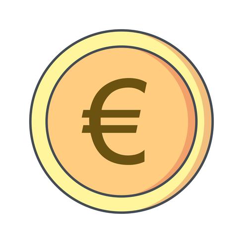 icono de vector euro