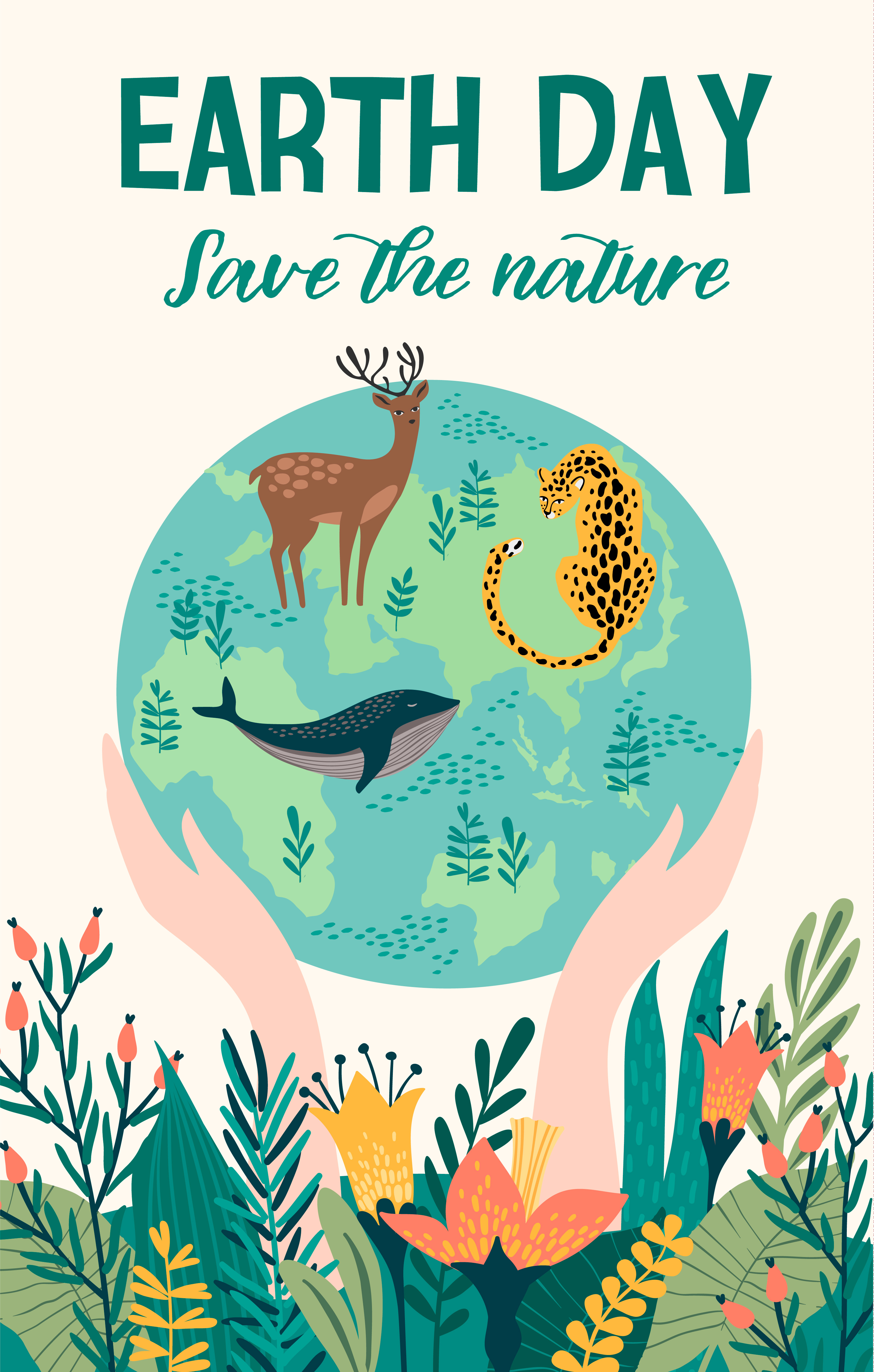 Earth Day. Vector template for card, poster, banner, flyer 288133