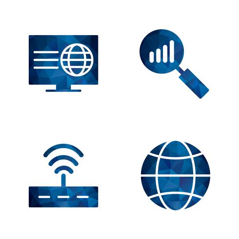 Set of Vector SEO Search Engine Optimization Icons