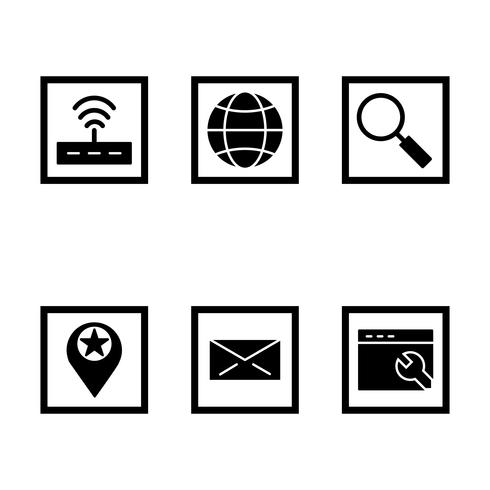 Set of Vector SEO Search Engine Optimization Icons