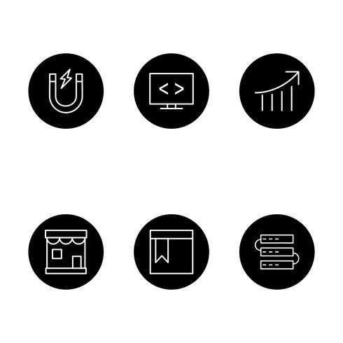 Set of Vector SEO Search Engine Optimization Icons