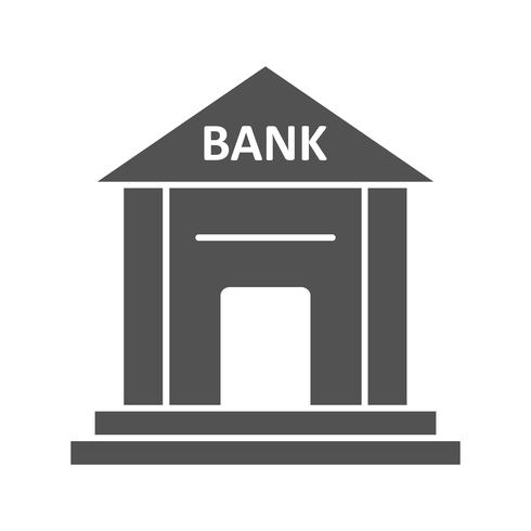 Icono de vector de banco