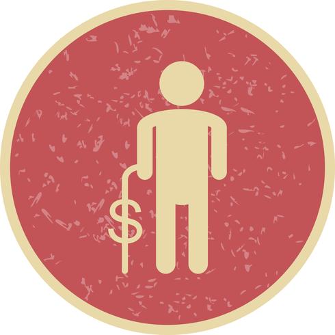 Icono de vector de pensiones