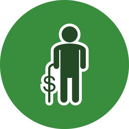 Icono de vector de pensiones