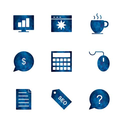 Set of Vector SEO Search Engine Optimization Icons