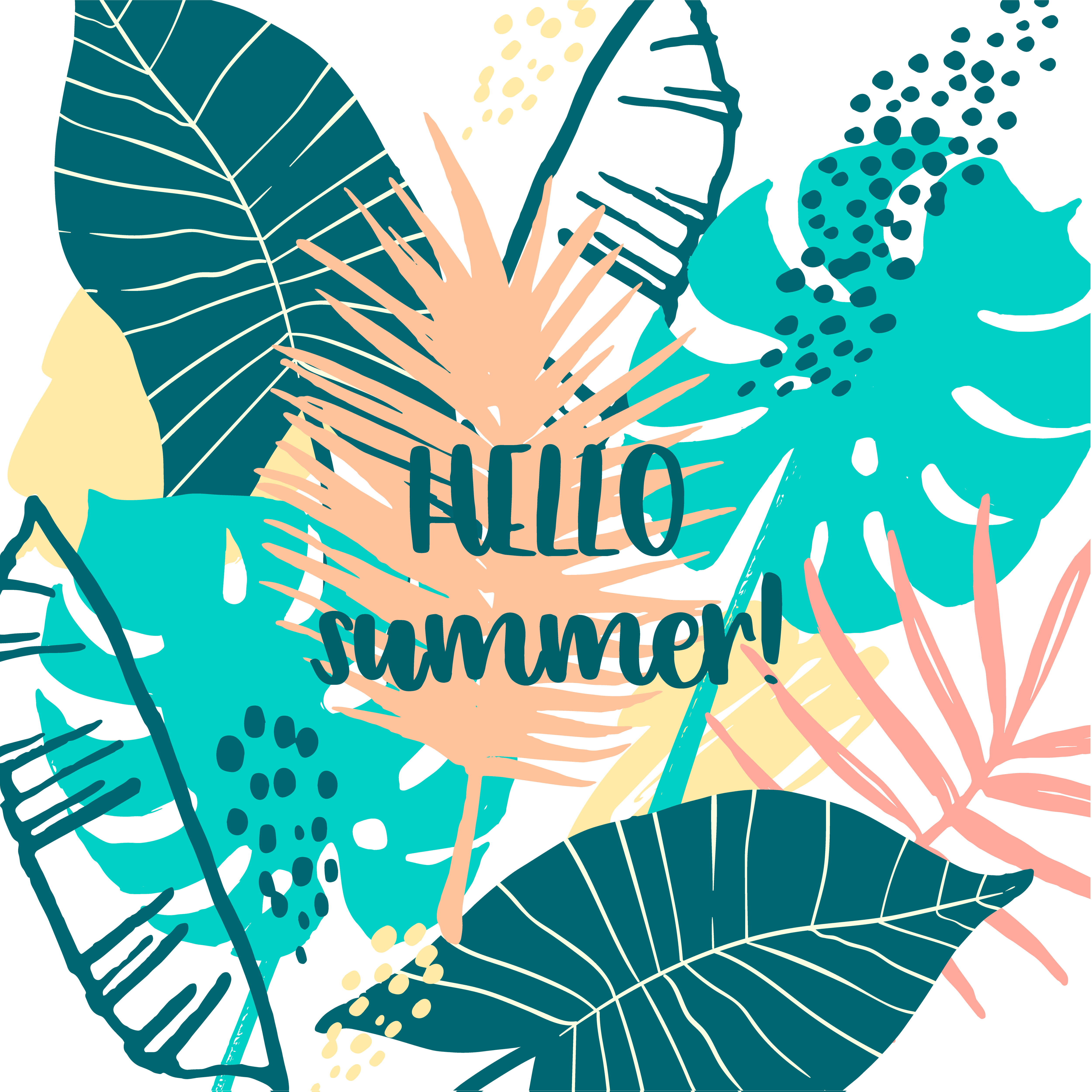 Download Summer tropical design. Vector template. Design element. 289514 Vector Art at Vecteezy