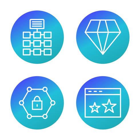 Set of Vector SEO Search Engine Optimization Icons