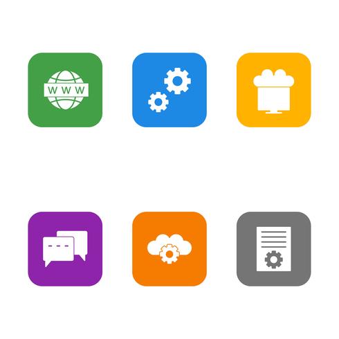 Set of Vector SEO Search Engine Optimization Icons