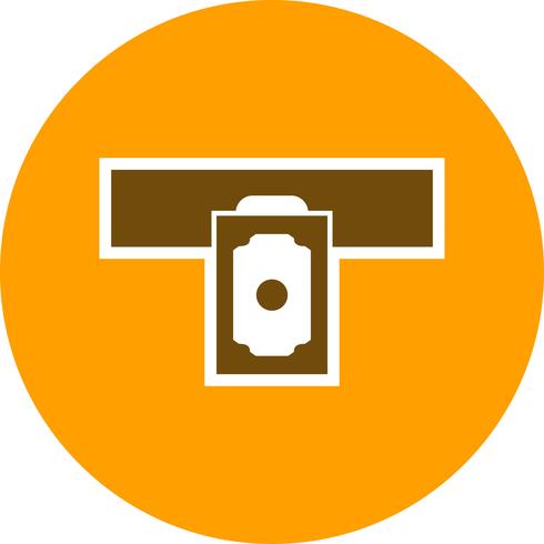 Cash withdrawal Vector Icon  