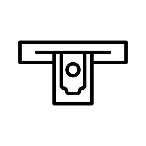Cash withdrawal Vector Icon  