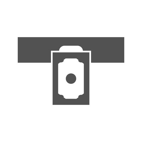 Cash withdrawal Vector Icon  