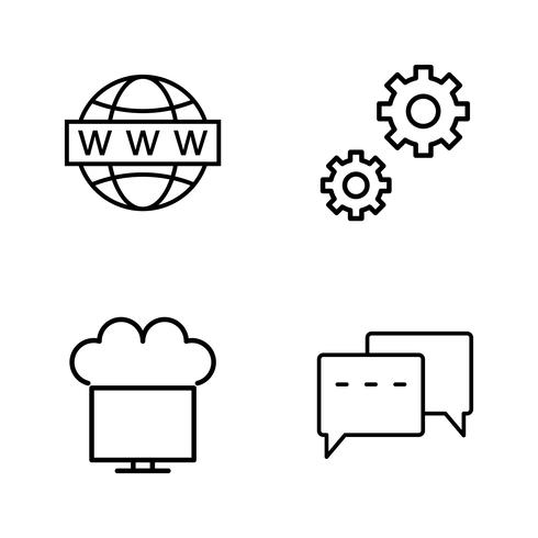 Set of Vector SEO Search Engine Optimization Icons