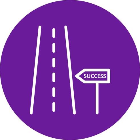 Road to success Vector Icon