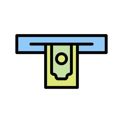 Cash withdrawal Vector Icon  