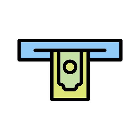 Cash withdrawal Vector Icon  