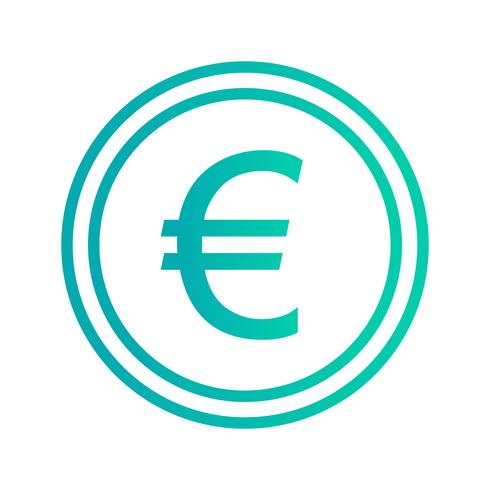 icono de vector euro