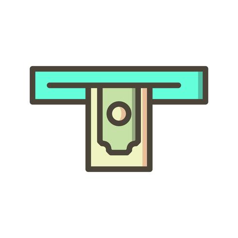 Cash withdrawal Vector Icon  