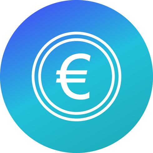 icono de vector euro