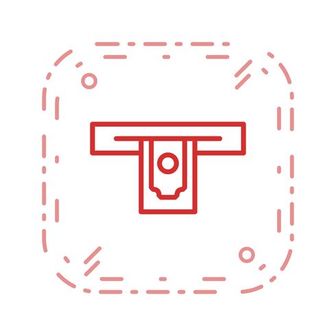 Cash withdrawal Vector Icon  