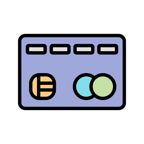 Tarjeta de crédito Vector icono