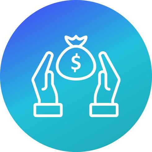 Icono de vector de ahorro