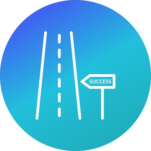 Road to success Vector Icon