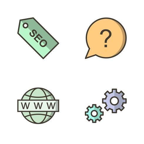 Set of Vector SEO Search Engine Optimization Icons