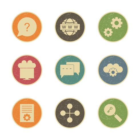 Set of Vector SEO Search Engine Optimization Icons