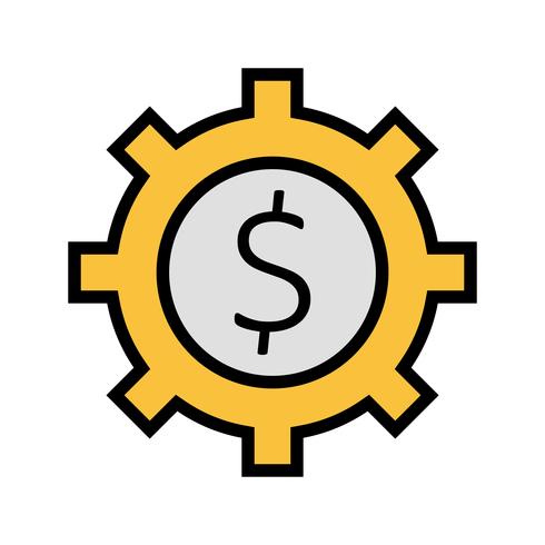 Business cog Vector Icon