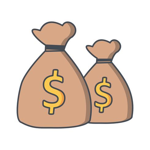 Money bags Vector Icon