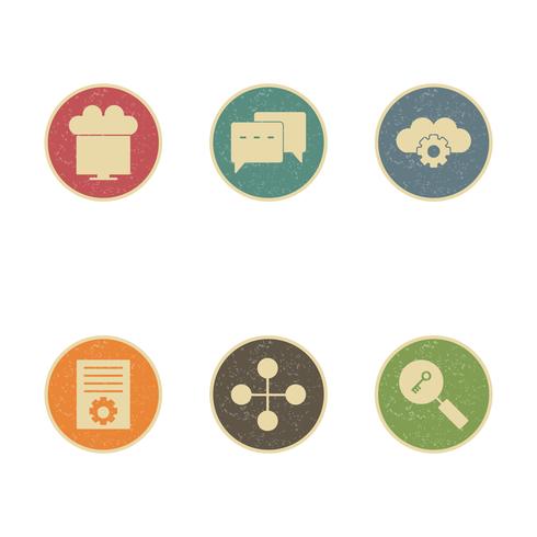 Set of Vector SEO Search Engine Optimization Icons