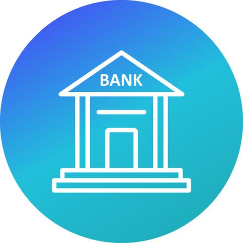 Icono de vector de banco