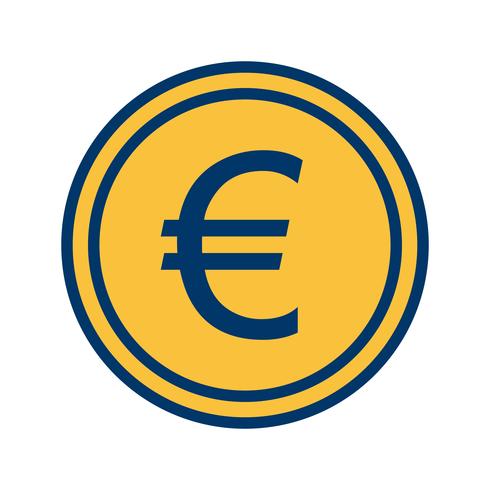 icono de vector euro