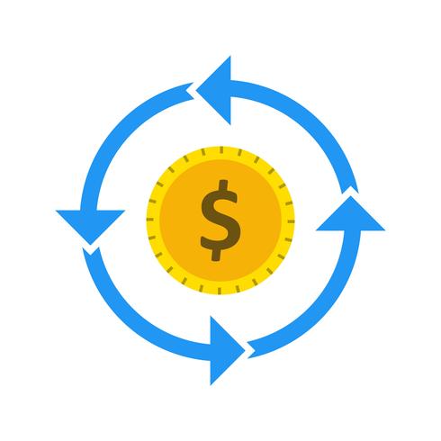 Money Flow Vector Icon