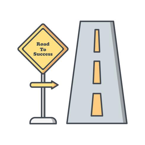 Road to success Vector Icon